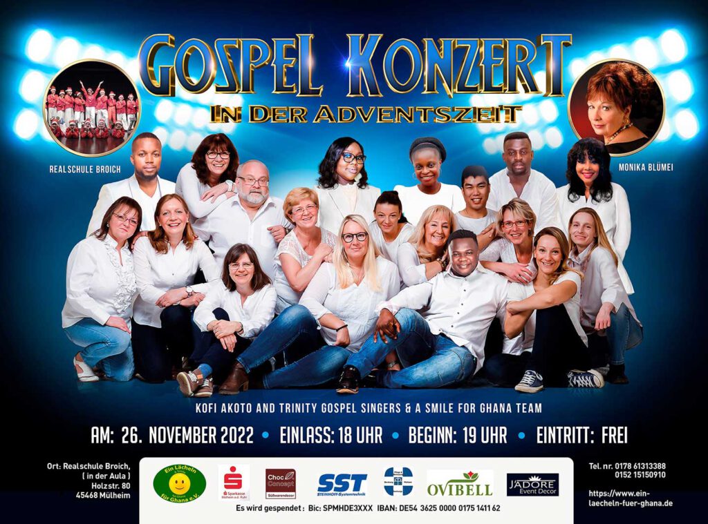Gospel Konzert 2022 - Ein Lächeln für Ghana